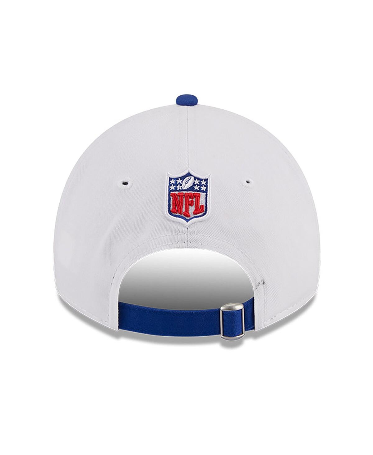 Shop New Era Youth Boys  White, Royal Buffalo Bills 2023 Sideline 9twenty Adjustable Hat In White,royal
