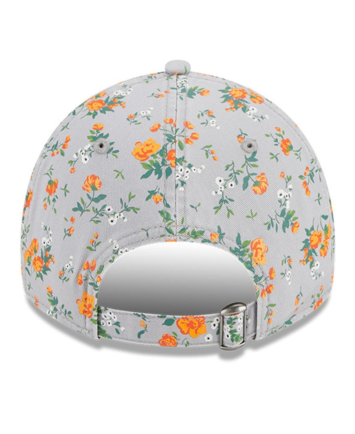 Shop New Era Girls Youth  Gray Chicago Bears Bouquet 9twenty Adjustable Hat