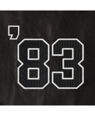 Men's White Philadelphia Phillies Full-Snap Varsity Jacket