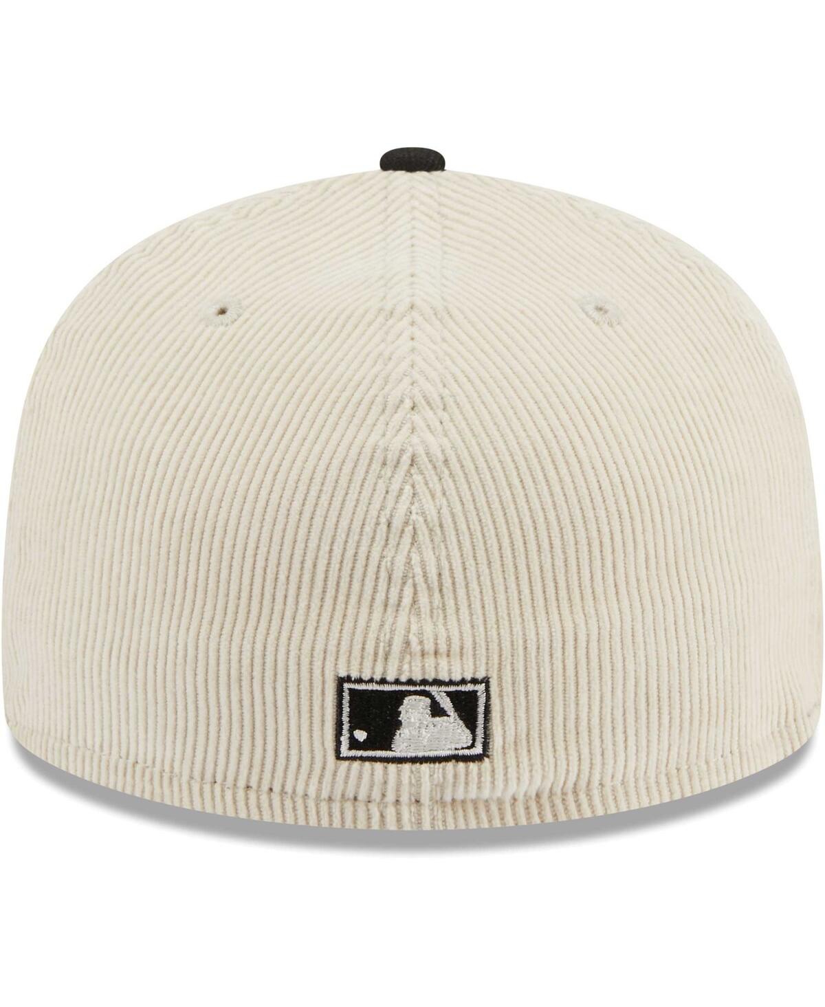 New Era White Florida Marlins Cooperstown Collection Corduroy Classic 59fifty Fitted Hat In White