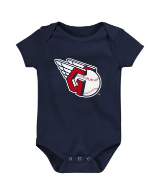 Baby Boys and Girls Cleveland Guardians Fan Pennant 3-Pack Bodysuit Set