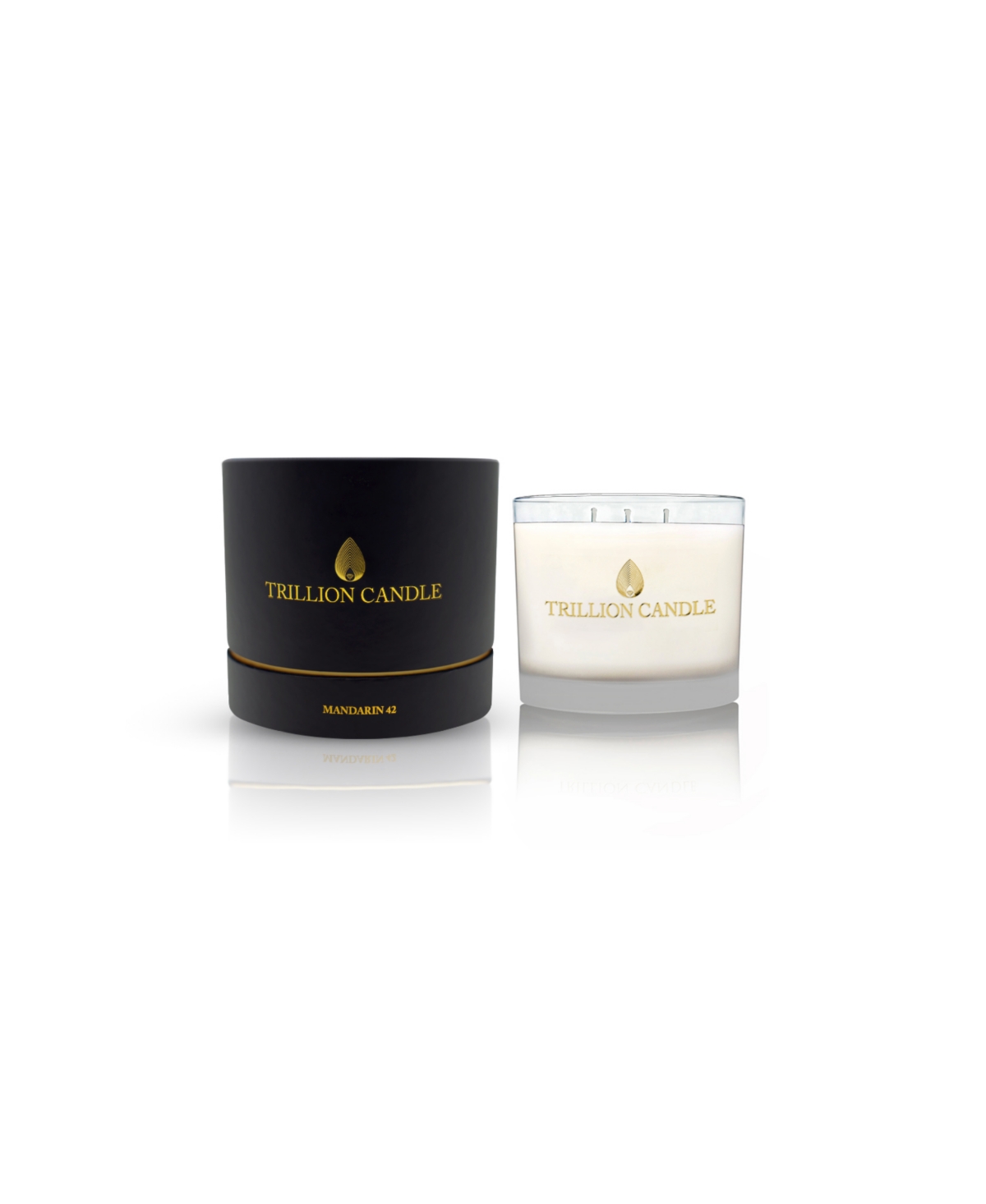 Trillion Candle Persian Jasmine 7 Three-wick Candle, 37 oz In Clear Glass