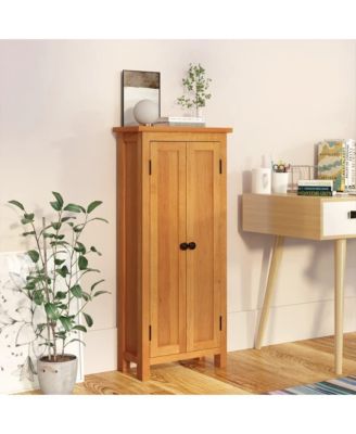 Storage Cabinet 19.7"x8.7"x43.3" Solid Oak Wood