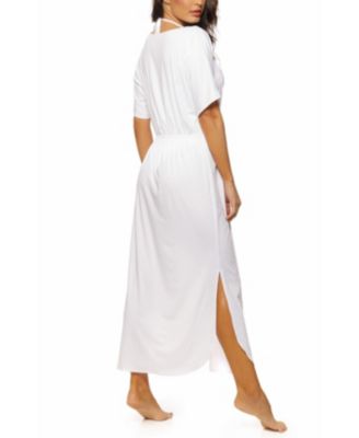 Women's Tie Front Long Kimono Cover-up