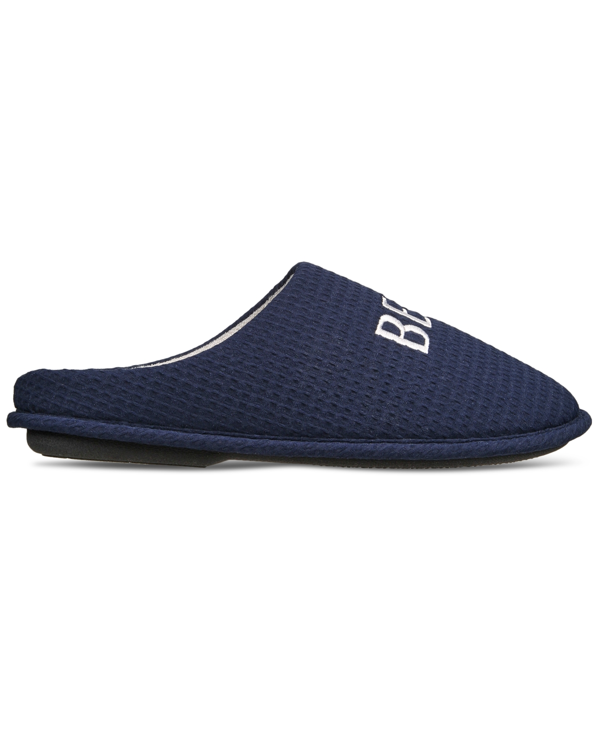 Shop Club Room Men's Best Dad Embroidered Slippers, Created For Macy's In Blue