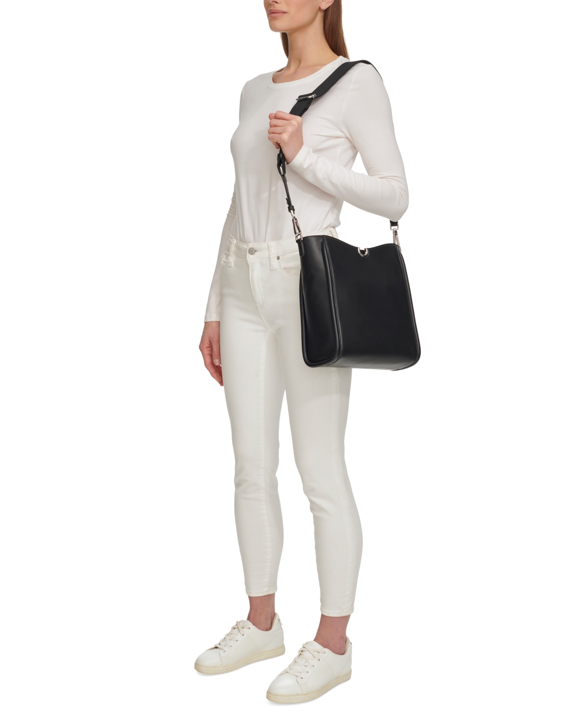 Shop Calvin Klein Women's Crisell Magnetic Logo Crossbody Bag In Artic