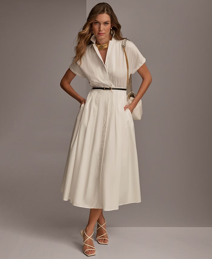 Donna Karan - Women's Belted Shirtdress