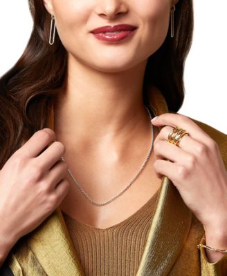 Lightweight Paperclip Link Chain Bracelet in 10k Gold