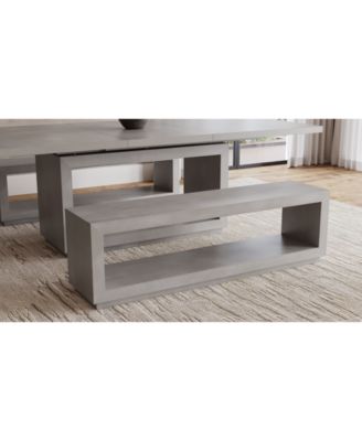 Tivie 3 Pc Dining Set (Rectangular Table + 2 Benches)