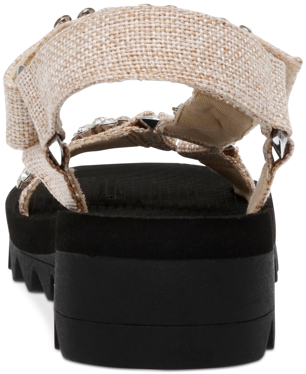 Shop Wild Pair Kudose Sporty Embellished Sandals, Created For Macy's In Natural Raffia