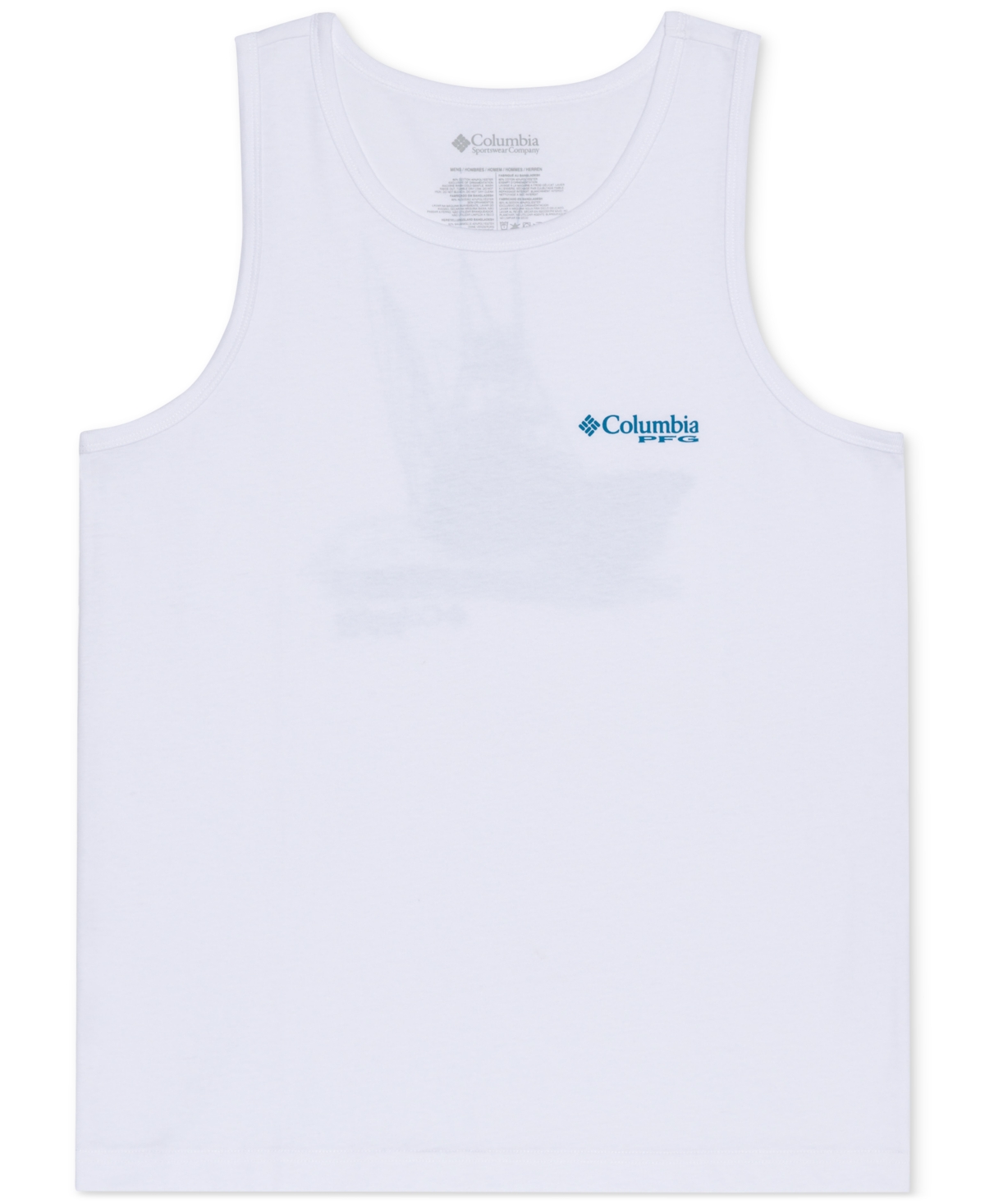 Shop Columbia Men's Zoom Graphic Tank Top In White