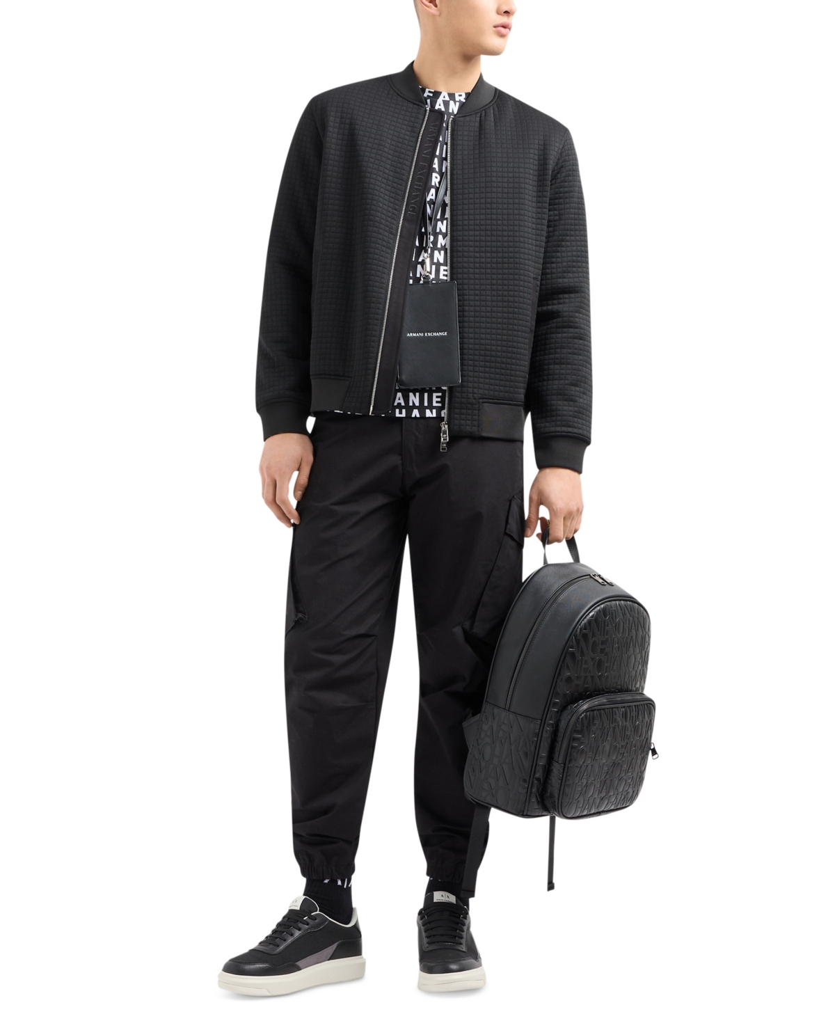 A|X Armani Exchange Men's Regular-Fit Logo Graphic T-Shirt