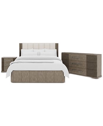 Furniture Frandlyn 3pc Bedroom Set (Queen Bed + Dresser + Nightstand) - Macy's