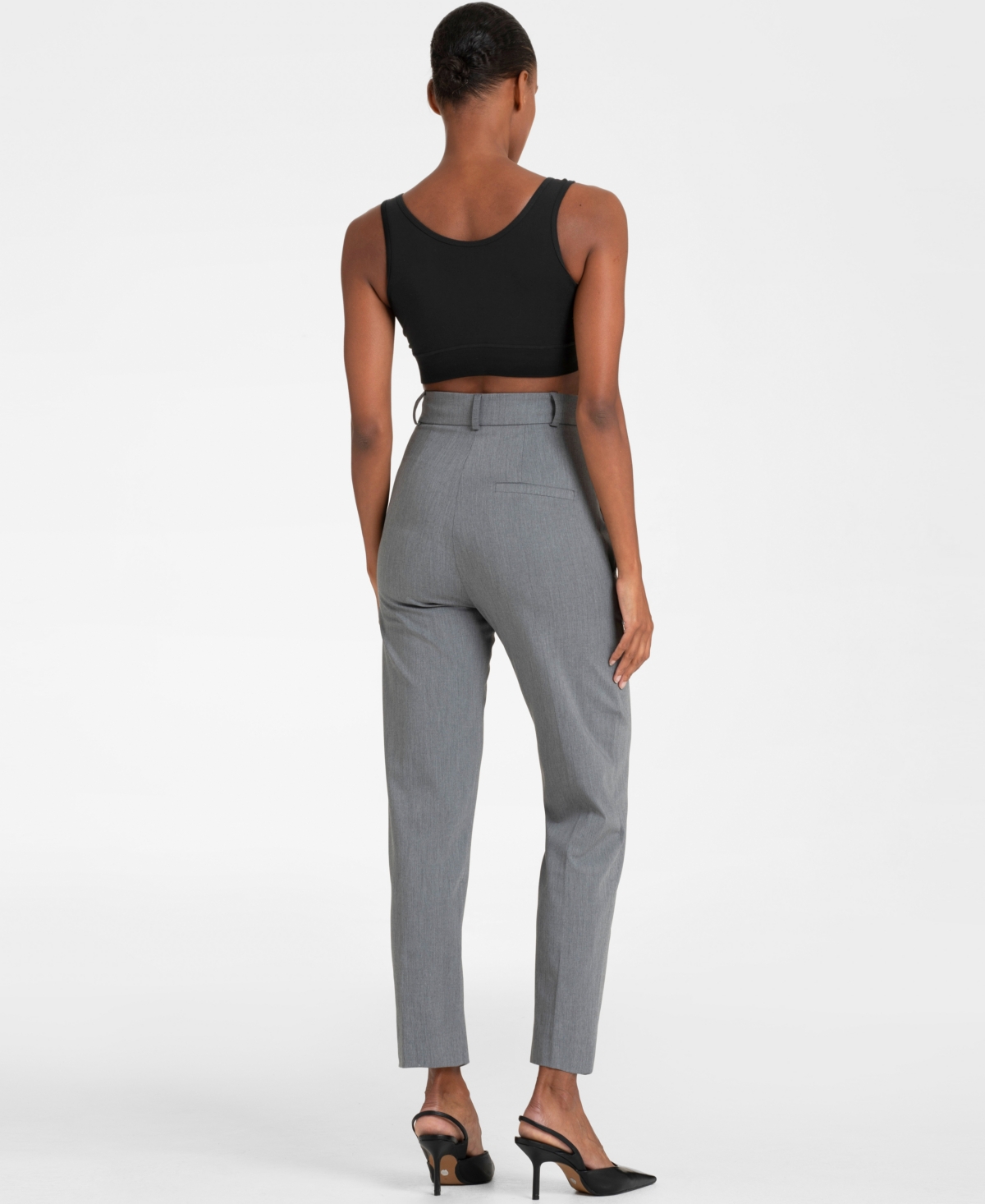 Shop Seraphine Women's Tapered Maternity Pants In Gray