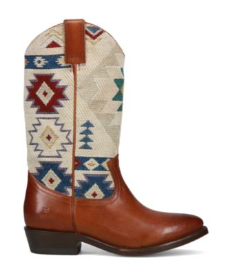 Women's Billy Western Fabric Leather Boots
