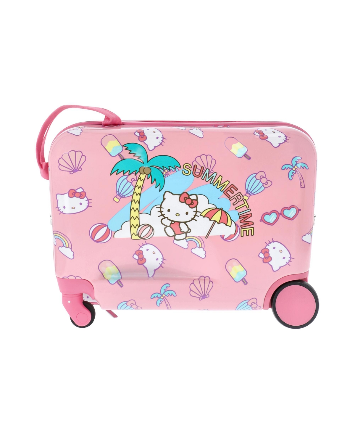 Shop Ful Hello Kitty  Ride-on Luggage Summer Time Kids 14.5" Luggage In Pink