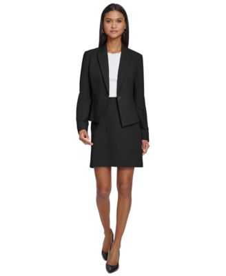 Women's Peak-Lapel One-Button Blazer