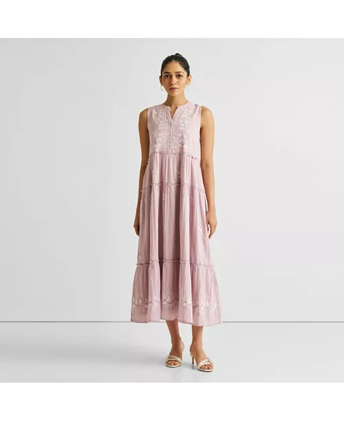 women's embroidered resort maxi dress