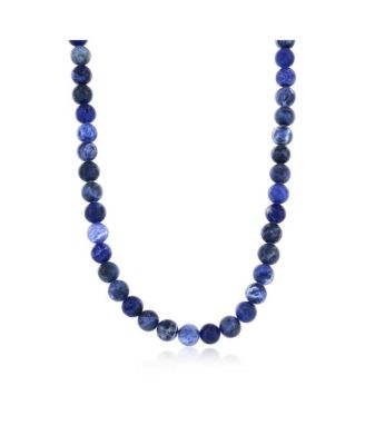 Stainless Steel Natural Stone Bead Necklace