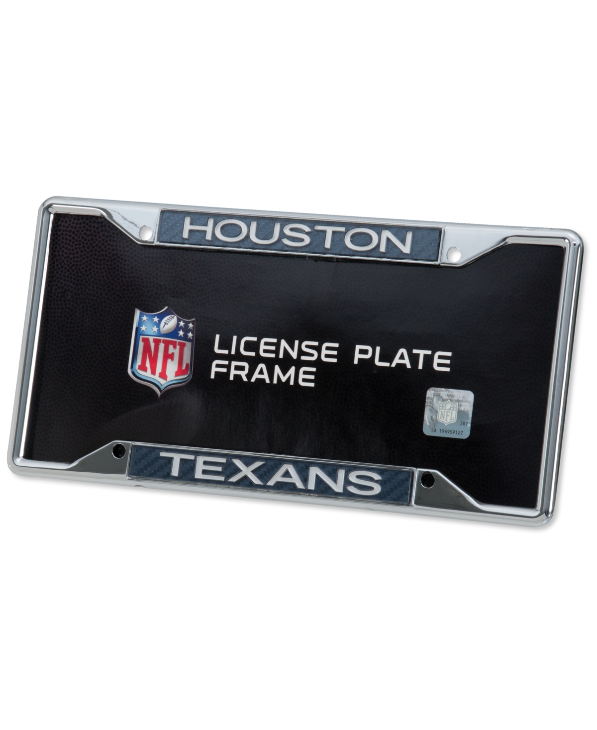 Houston Texans Carbon License Plate Frame - Gray