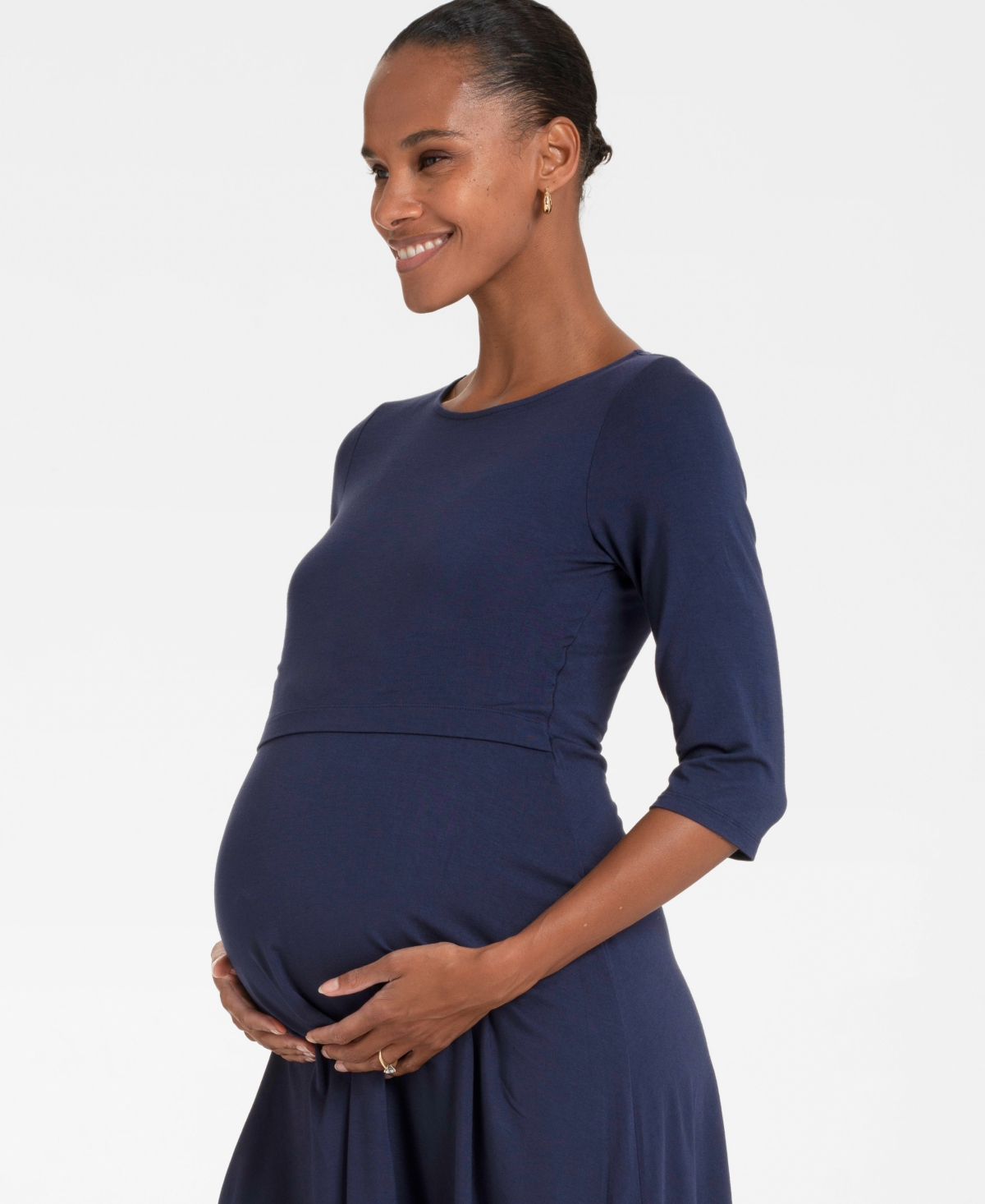 Shop Seraphine Women's Maternity And Nursing Dresses, Twin Pack In Black,navy