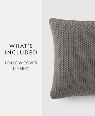 Stitch Knit Decorative Pillow, 20" x 20"