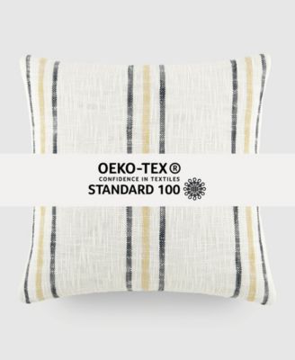 Striped Yarn Dyed Decorative Pillow, 20" x 20"