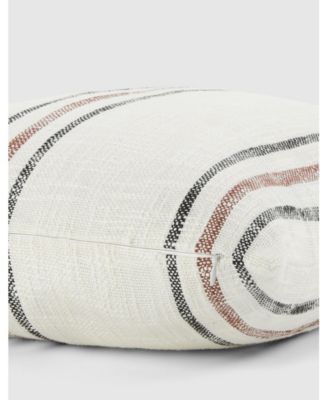 Striped Yarn Dyed Decorative Pillow, 20" x 20"