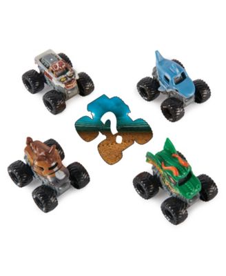 Monster Jam Mini 5-Pack with Mystery Collectible Monster Truck, 1:87 Scale