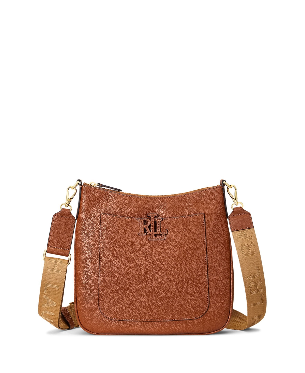 Lauren Ralph Cameryn Pebbled Leather Small Crossbody