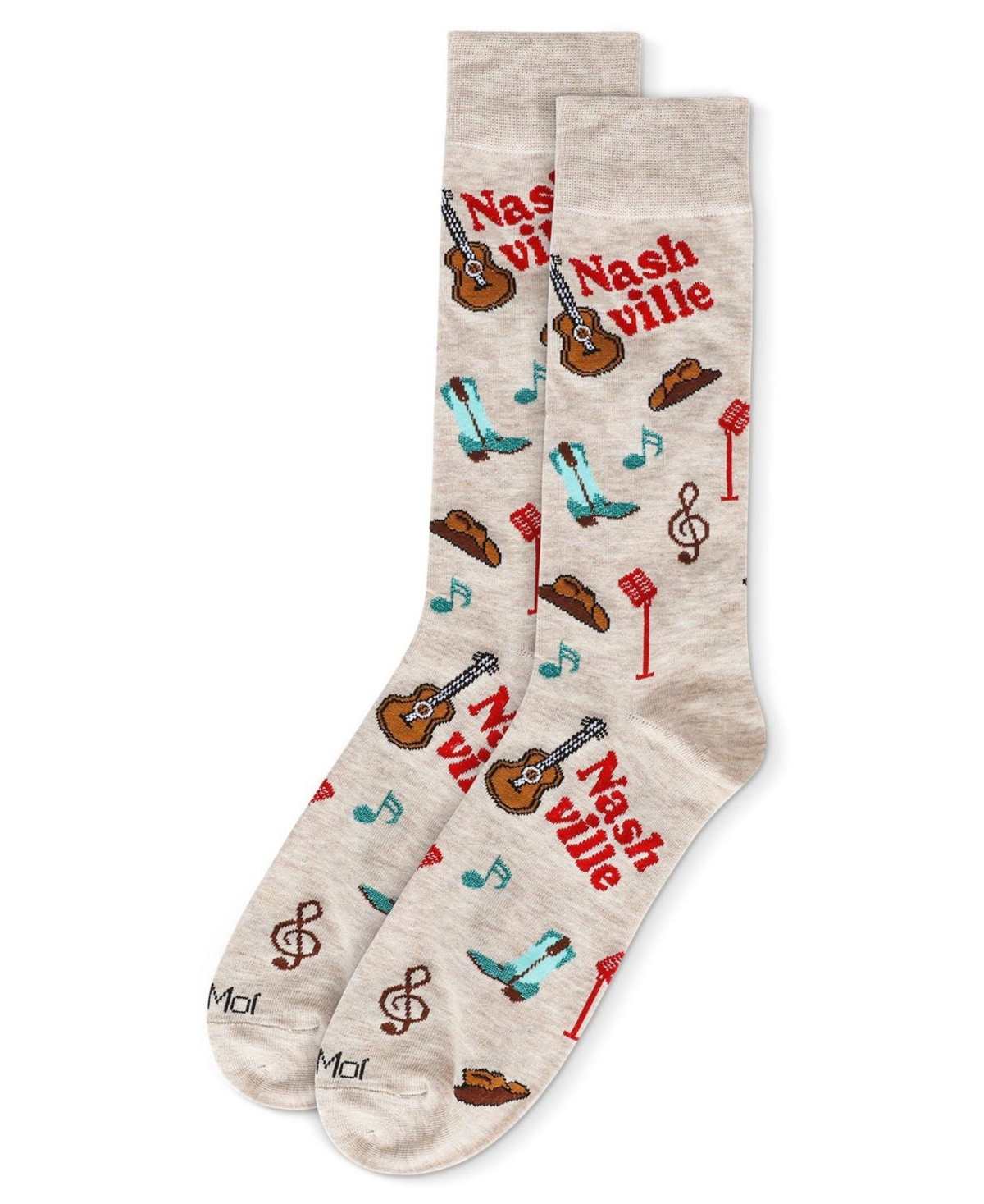 Men's Destination Rayon from Bamboo Novelty Crew Socks - Nashville