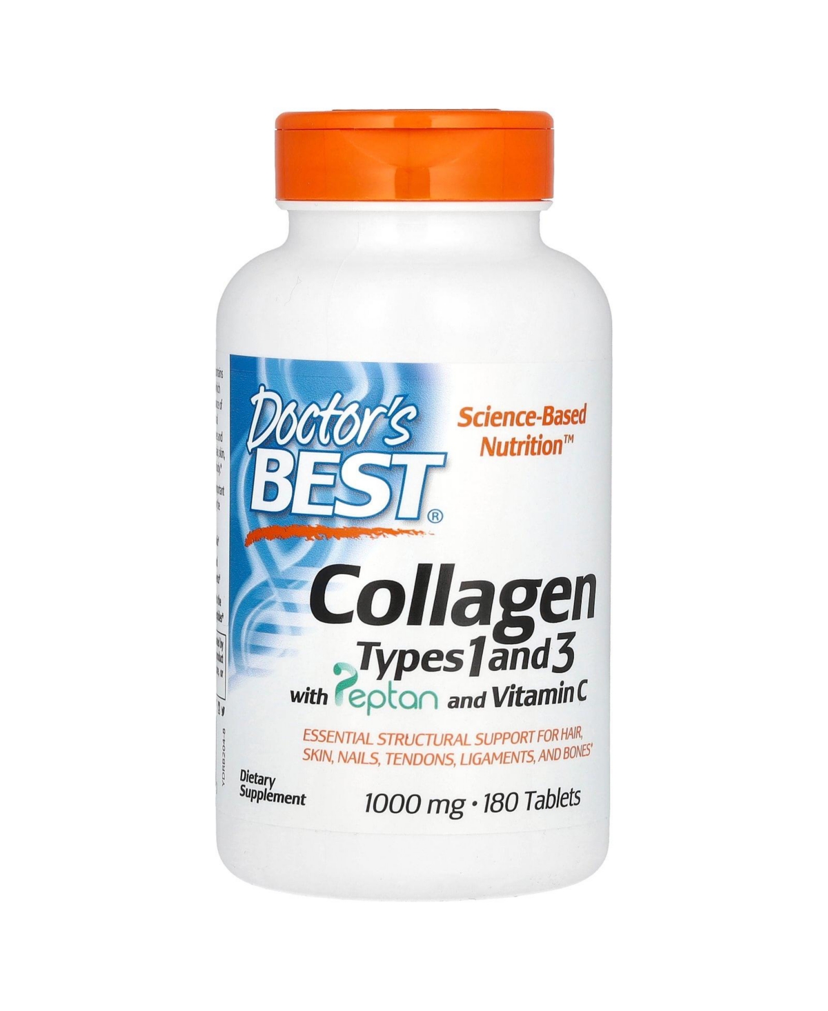 Collagen Types 1 and 3 with Peptan and Vitamin C - 180 Tablets - Assorted Pre-Pack