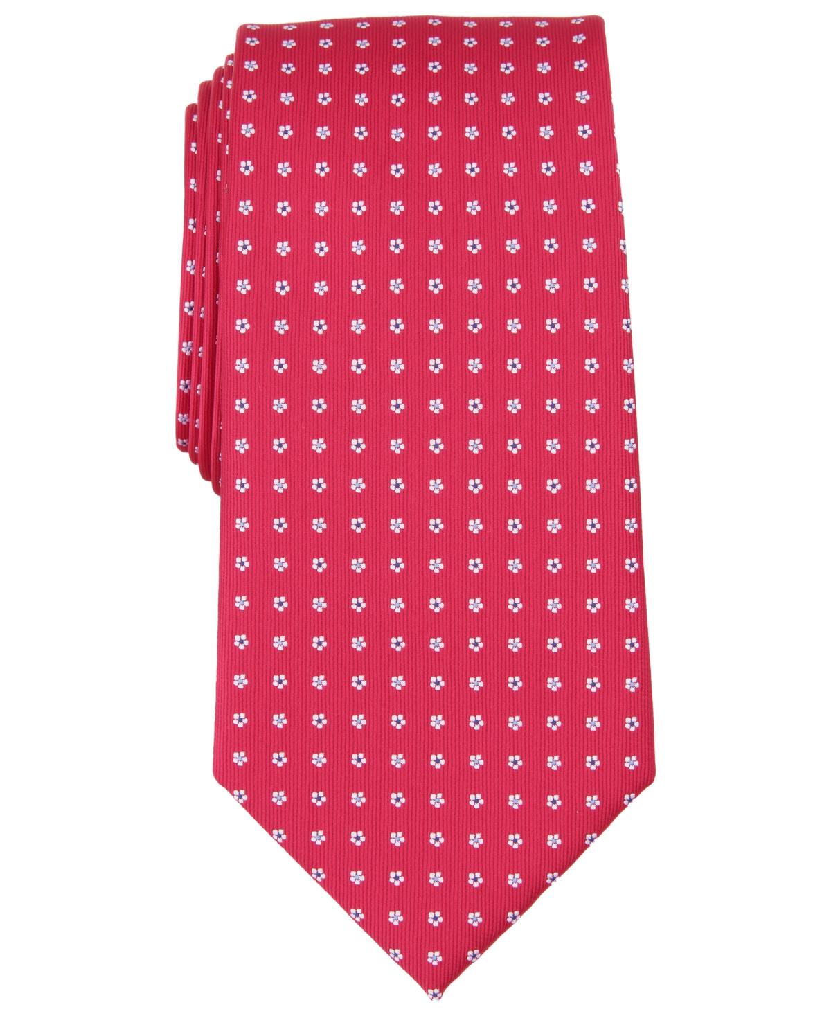Club Room Men's Dooley Dot Tie, Created For Macy's In Red