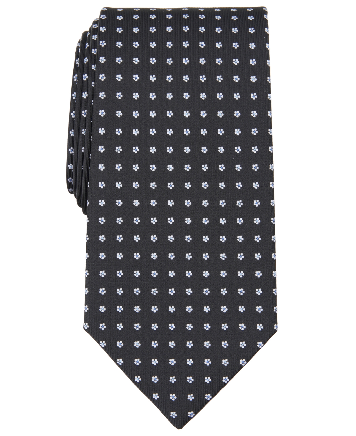 Men's Dooley Dot Tie, Created for Macy's - Silver