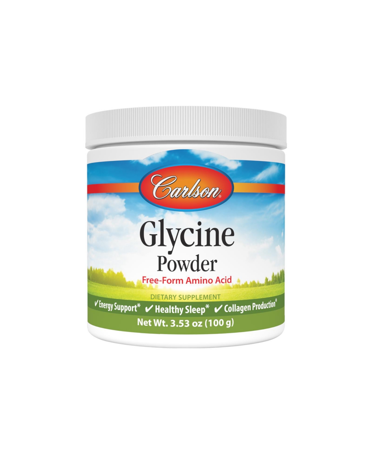 Carlson - Glycine Powder, 2000 mg Glycine, Amino Acid Powder, Muscle Development, 3.53 oz (100 g) - Assorted Pre-Pack