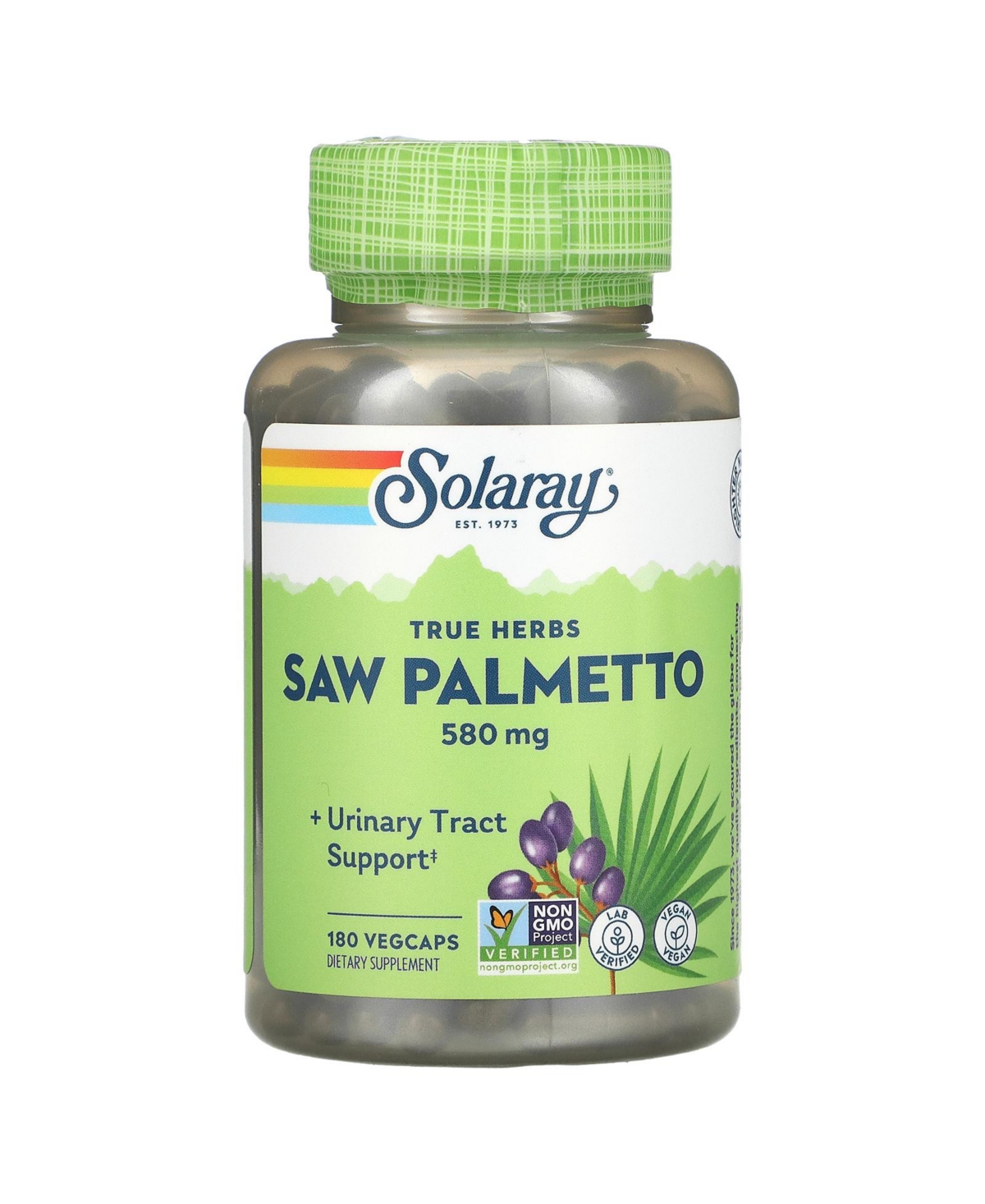 Saw Palmetto 580 mg - 180 VegCaps - Assorted Pre-pack (See Table