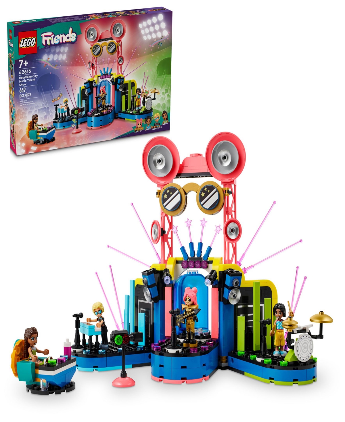 Shop Lego Friends Heartlake City Music Talent Show Building Kit 42616, 669 Pieces In Multicolor