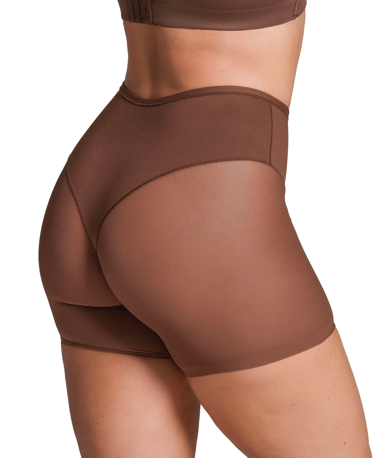 Shop Leonisa Truly Invisible Control Short In Dark Brown