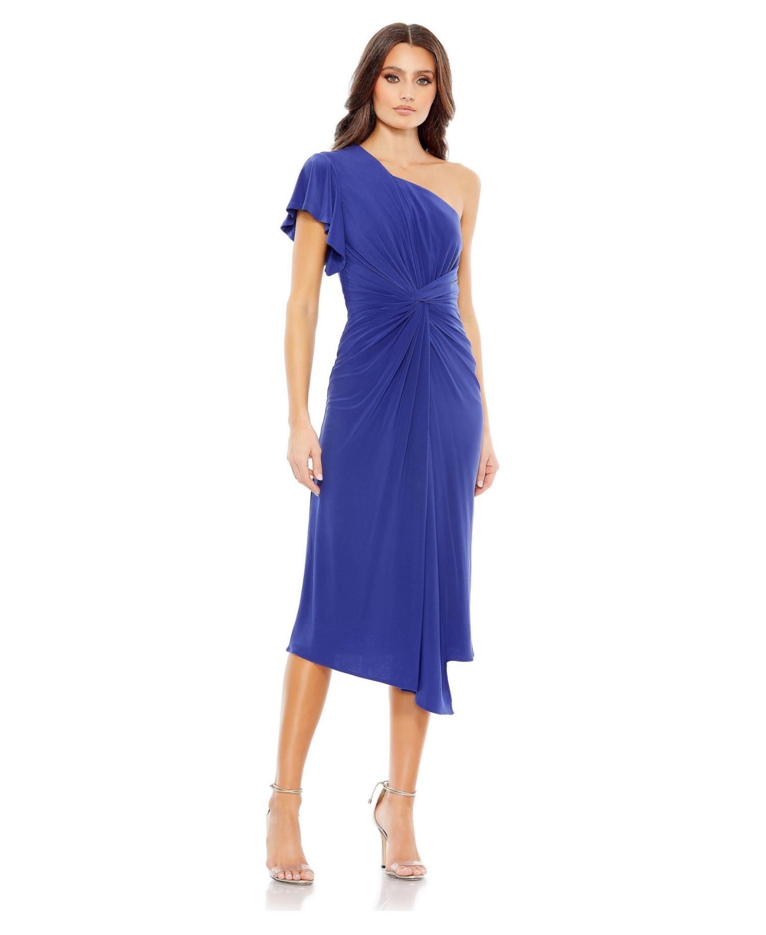 Women's One Shoulder Midi Length