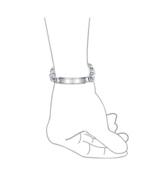 Men's Sterling Silver Mariner Chain ID Bracelet 10MM 250 Gauge