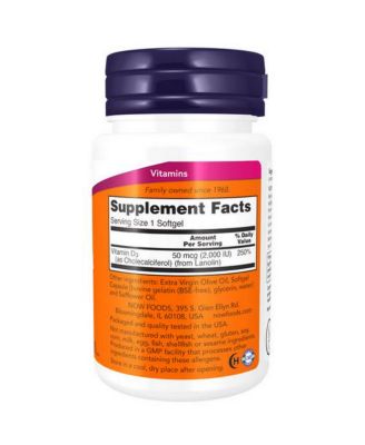 Vitamin D-3, 2000 IU, 30 Softgels