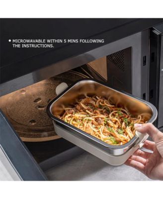 Stainless Steel Leak Resistant Container with Ms Lid and Silicone Sleeve