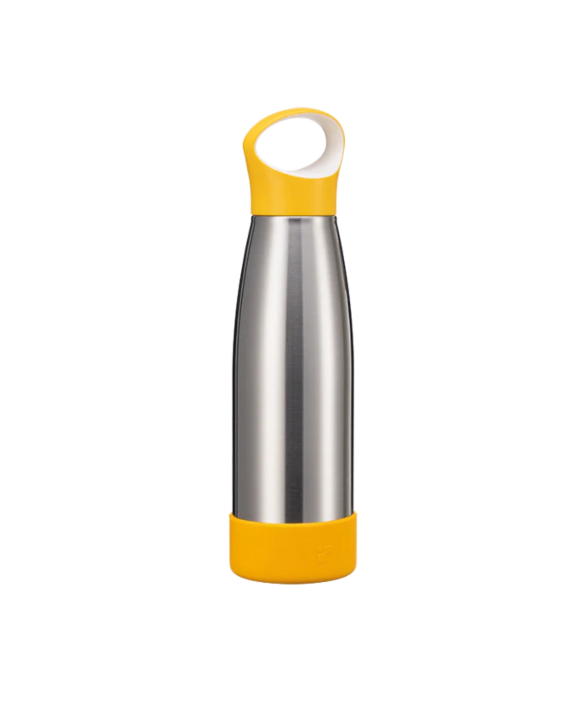 Fenger Stainless Steel Vacuum Insulated Water Bottle With Silicone Base And Handle Lid In Yellow