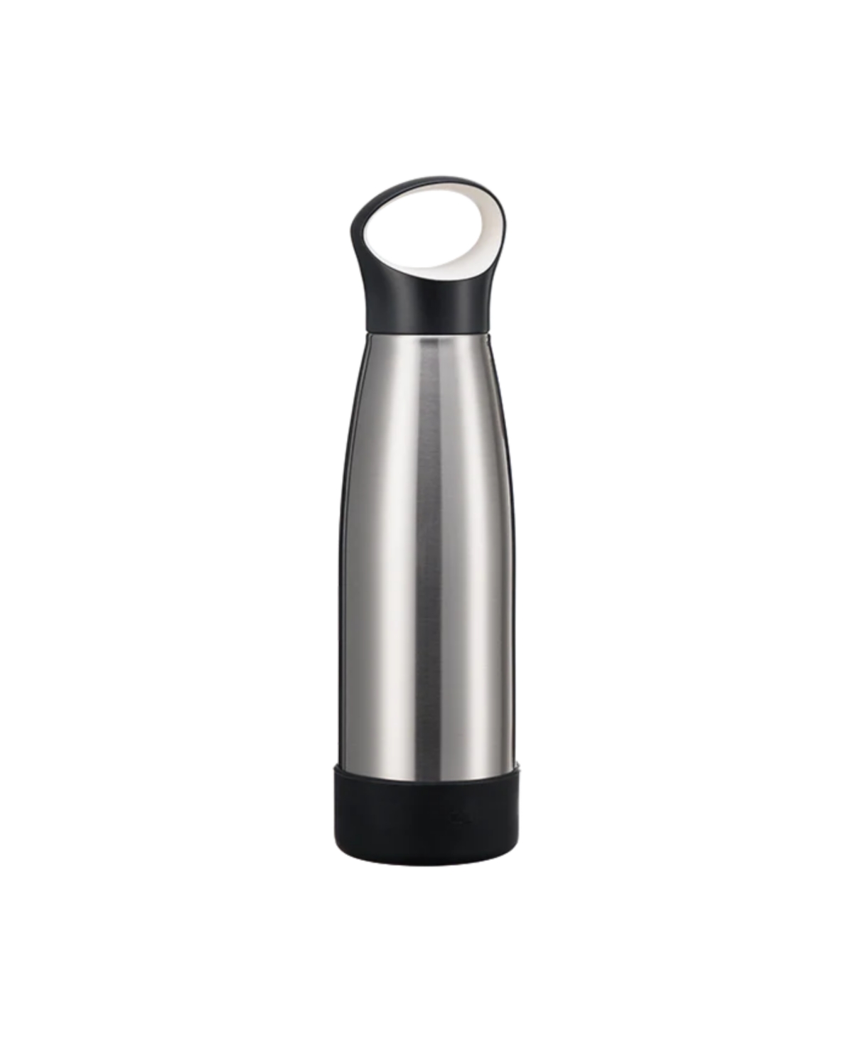 Fenger Stainless Steel Vacuum Insulated Water Bottle With Silicone Base And Handle Lid In Black