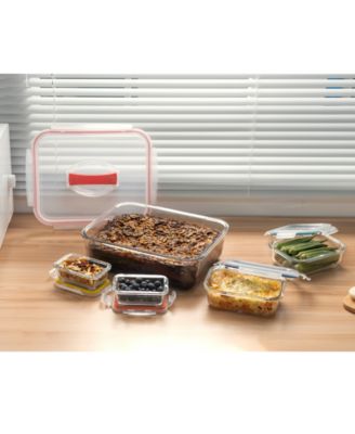 10 Pc Nesting Mixing Storage Set, W Lock Down Lids and Carry Handle