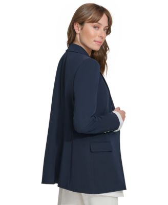 Tommy Hilfiger Women's Layered-Look Notched Collar Jacket