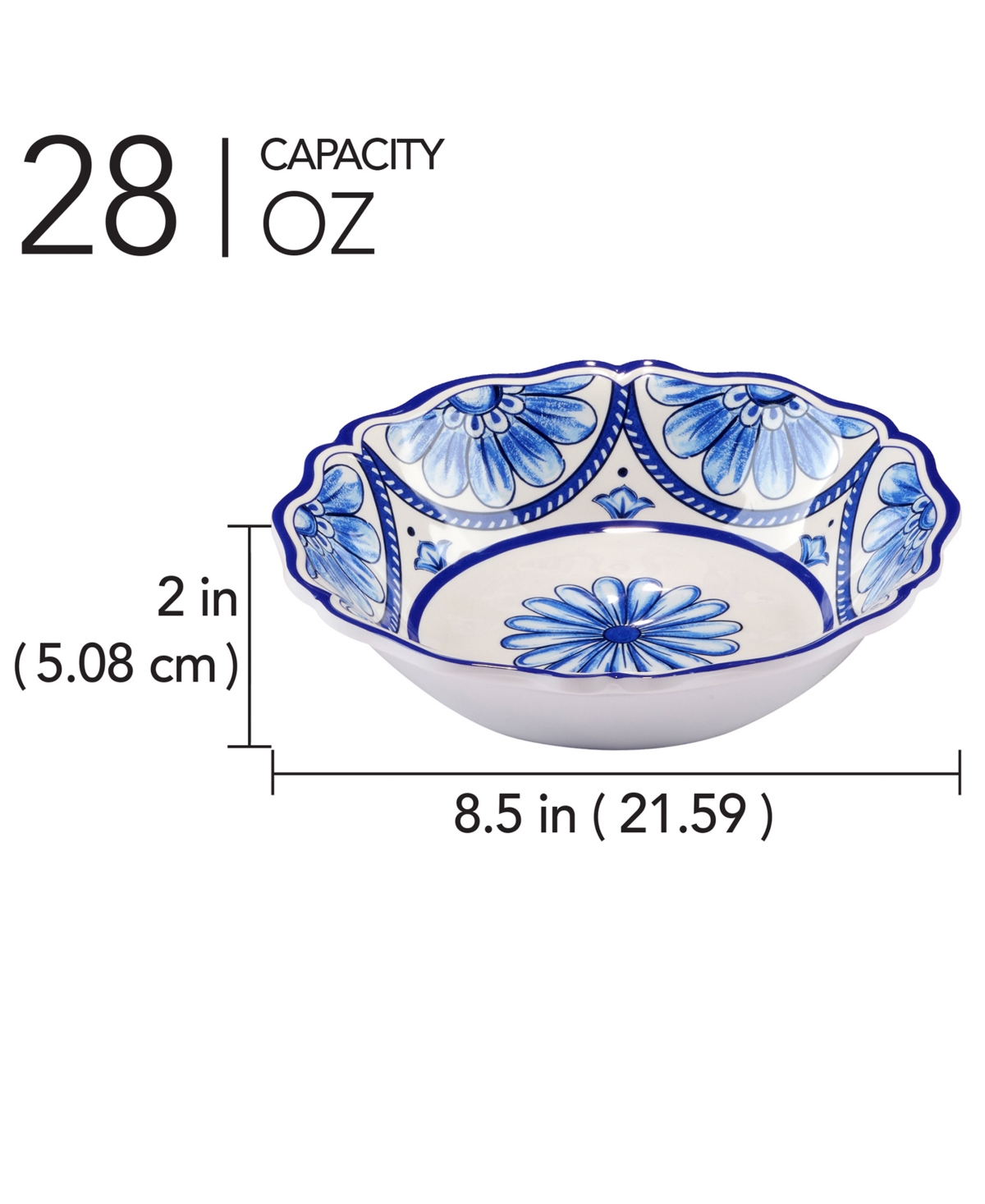 Certified International Veranda Set Of 4 All Purpose Bowl 8.5" X 2", Service For 4 In Miscellaneous