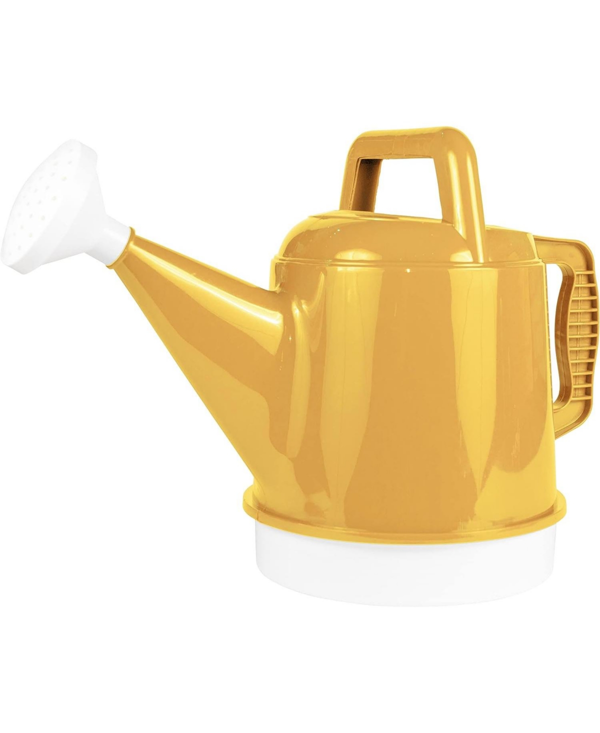 Deluxe Plastic Watering Can, Earthy Yellow, 2.5 Gallon Capacity - Yellow