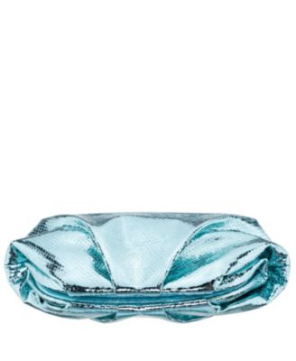 Metallic Pleated Frame Clutch Handbag