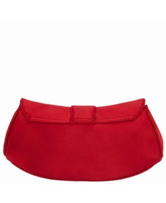 Crystal Heart Adorned Clutch Handbag